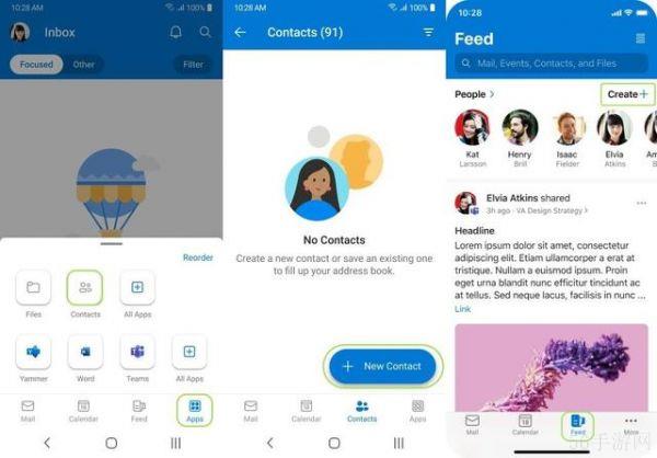 微软更新iOS和安卓版Outlook，统一联系人编辑体验
