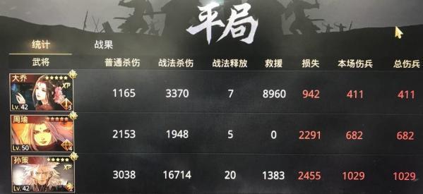 率土之滨孙策周瑜大乔行兵怎么配 阵容搭配方法