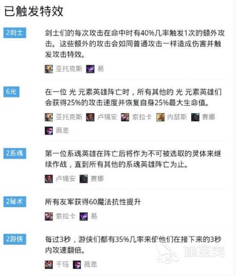 云顶之弈系魂羁绊介绍 云顶之弈系魂阵容搭配